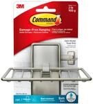 Command BATH34-SN-ES Soap Dish, Satin Nickel, 1-Soap Dish, 2-Medium Water-Resistant