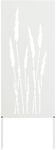 vidaXL Garten Sichtschutz-Leinwand Floral Wei&szlig; 50 x 140 cm, Garten und...