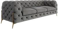 S-Style M&ouml;bel Milton Sofa 3-Sitzer Chesterfield-Sofa f&uuml;r Wohnzimmer Lounge...