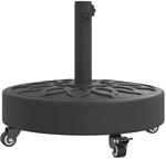 vidaXL Sonnenschirmst&auml;nder mit Rollen f&uuml;r &Oslash;38/48 mm Mast 27 kg Rund
