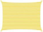 vidaXL Sonnensegel Gelb und Wei&szlig; 4 x 3 m 100% Polyester Oxford, Outdoor...