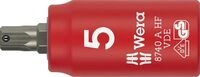 Wera 05005902001 8740 A VDE HF Zyklop Bitnuss, isoliert, mit 1/4"-Antrieb, mit