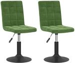 vidaXL 2X Esszimmerstuhl Drehbar H&ouml;henverstellbar K&uuml;chenstuhl Drehstuhl...