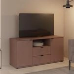Forte Ganymede TV-Schrank 130, minimalistisches Lowboard, 2-t&uuml;rig, 2 Schubladen,