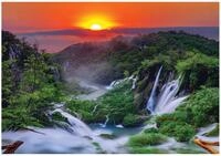 WallArena - Vlies Fototapete Wasserfall 150x105 cm - Fototapeten - Tapeten - f&uuml;r