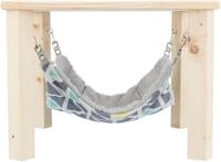 TRIXIE Unterstand mit H&auml;ngematte Sunny - bunt/grau 37 &times; 29 &times; 37 cm