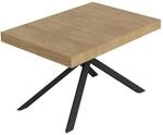 Itamoby Ausziehbarer Tisch Niket 120/224 x 90 cm, Eiche Natur, mit F&uuml;&szlig;en,...