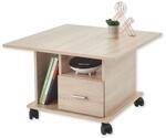 ACTIVO 1 Couchtisch auf Rollen in Eiche Sonoma Optik - Mobiler Sofatisch mit