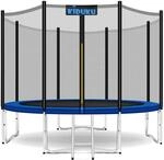 KIDUKU&reg; Trampolin &Oslash; 366 cm | T&Uuml;V Rheinland gepr&uuml;ft | Komplettset mit