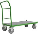 Profi Plattformwagen 500 kg mit XL Ladefl&auml;che 119x 59 cm Feststellbremsen