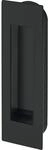 MARCHESI Schiebet&uuml;rmuschel flach, 155 x 45 x 2, Edelstahl schwarz beschichtet