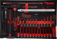 KS Tools 811.0022 Hammer- / und Mei&szlig;el-Satz in Schaumstoffeinlage, 22-tlg