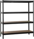 SCHULTE Regalwelt Schwerlastregal XXL mit 4 MDF-B&ouml;den 180x160x60 cm (HxBxT),...