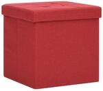 vidaXL Hocker mit Stauraum Zusammenklappbar Faltbar Sitzhocker Aufbewahrungsbox