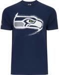 New Era NFL Shirt - Spray Seattle Seahawks Navy - L