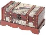 HMF Schatztruhe aus Holz, kleine Schatzkiste f&uuml;r Kindergeburtstag | 23 x 13 x...