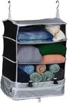 Relaxdays Gep&auml;ck Organizer zum H&auml;ngen, HBT: 55x44x30 cm, Kofferorganizer faltbar, 4