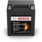 Bosch FA115 - AGM-Motorradbatterie - 12V 125A 12Ah - Geeignet f&uuml;r Motorr&auml;der,