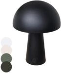 Coen Bakker LED Tischlampe Pilzform dimmbar IP44 USB 3 Lichtfarben Touch-Dimmer...