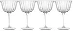 Luigi Glass Bormioli Bach Retro Champagner/Sherbet 250 ml, 4 St&uuml;ck, Wei&szlig;