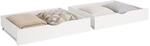 Homestyle4u Bettkasten 2er Set MDF Aufbewahrung mit Rollen, Bett Schublade...