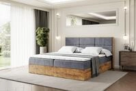 ALTDECOR Boxspringbett mit Matratze und Lattenrost, Topper,...
