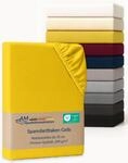 AM Qualit&auml;tsmatratzen Premium Spannbettlaken 180x210cm Baumwolle (200gsm) in...
