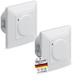 Oktaplex Fee 2er Set Bewegungsmelder Unterputz 180&deg; Hochfrequenz-Sensor 5-15m