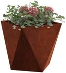 vidaXL Pflanzk&uuml;bel Rostig 30 x 30 x 30 cm Wetterfeststahl, Garten & Terrasse,