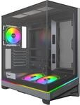 MONTECH Sky 3 ATX PC-Geh&auml;use, Panorama-Glas, Verstellbarer Luftstrom,