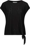 Betty & Co Damen Casual-Shirt mit Struktur S, Schwarz