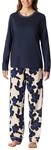 Schiesser Damen Schlafanzug Set lang Baumwolle Modal - Nightwear