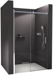 BERNSTEIN Nischendusche mit Schiebet&uuml;r 130cm Duschabtrennung NT806 FLEX 8mm...