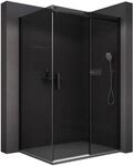 BERNSTEIN Duschkabine mit Schiebet&uuml;r 140x90 cm Duschabtrennung NT806 FLEX 6mm