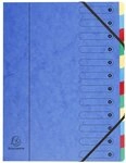 Exacompta 5212E Premium Ordnungsmappe aus extra starkem Colorspan-Karton DIN A4 12