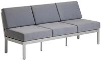 Dehner Loungebank Chicago, 3-Sitzer inkl. Sitzpolster, 195 x 79.5 x 76.5 cm...