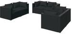 vidaXL Gartenm&ouml;bel 6-TLG. mit Kissen Ecksofa Sofa Lounge Sitzgruppe Gartenset...