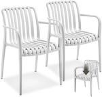 tectake&reg; Gartenst&uuml;hle stapelbar, Gartenm&ouml;bel Set, Balkon M&ouml;bel, Bistro Set,