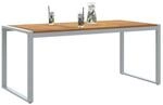 vidaXL Gartentisch Grau 180 x 90 x 75 cm Massivholz Akazie, Akazienholz...