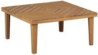 Beliani Outdoor Beistelltisch Akazienholz Hellbraun quadratisch 70x70 cm Modern