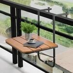 VEVOR Balkontisch, 595x400 mm, klappbarer Balkonh&auml;ngetisch, Klapptisch f&uuml;r