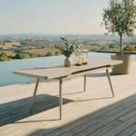 Gartentisch Sunny ausziehbar 180&ndash;240 cm, Champagner &ndash; gro&szlig;er Tisch mit