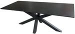 MR. DEKO Gartentisch Malaga 200x90cm Esstisch Terrasse | Wetterfest Outdoortisch