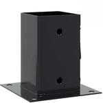 vidaXL Pfostentr&auml;ger Quadrat 4 Stk. 81x81 mm Pulverbeschichteter Stahl,