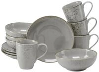 CreaTable, 24970, Serie Nature Collection Stone, 12-teiliges Geschirrset f&uuml;r 4