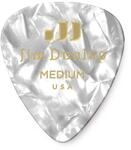 JIM DUNLOP Plektrum Genuine Celluloid Classic, 12 St&uuml;ck, Perlwei&szlig;, Medium