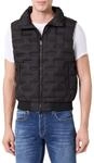 Replay Herren Weste mit Stehkragen, Black 098 (Schwarz), M