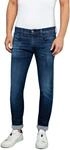 Replay Herren Jeans Anbass Slim-Fit Hyperflex Cloud mit Stretch, Dark Blue 007