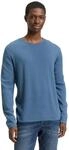 TOM TAILOR Denim Herren Structured roll Edge Knit 1042517