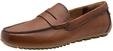 Tamaris Herren Loafer flach Leder, braun, 41 EU